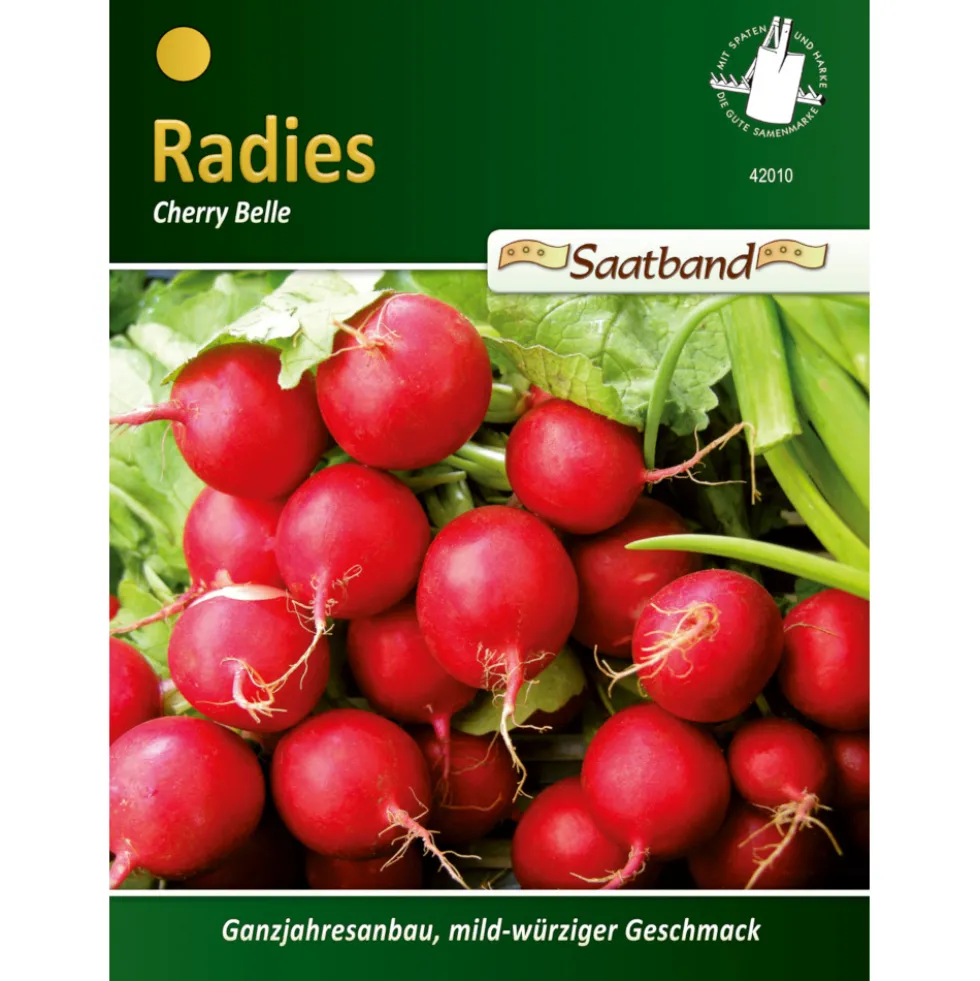 Saatgut Radies Cherry Belle ca. 2 Meter Saatband