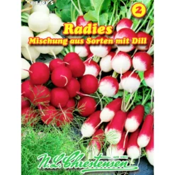 Saatgut Radies Mix mit Dill ca. 6-8 laufende Meter