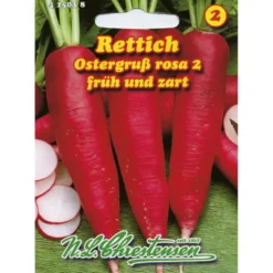 Saatgut Rettich Ostergruß rosa ca. 8-10 laufende Meter