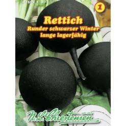 Saatgut Rettich rund ca. 8-10 lfd. Meter schwarz