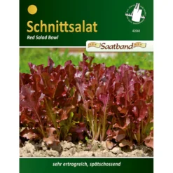 Saatgut Salat Red Bowl ca. 2 Meter Saatband