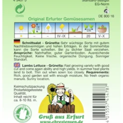 Saatgut Schnittsalat Grünetta ca. 8-10 laufende Meter