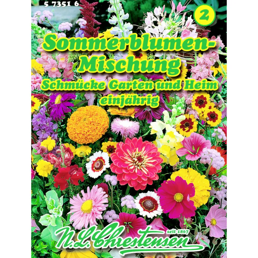 Saatgut Sommerblumen Mix ca. 100 Pflanzen bunt