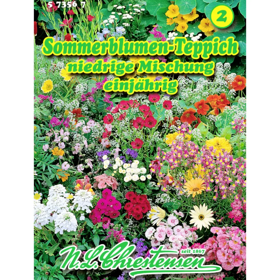 Saatgut Sommerblumen-Teppich ca. 3-4 laufende Meter