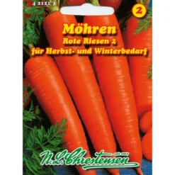 Saatgut Speisemöhre Roter Riese ca. 75 m²