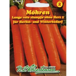 Saatgut Speisemöhre rote stumpfe ca. 75 m²