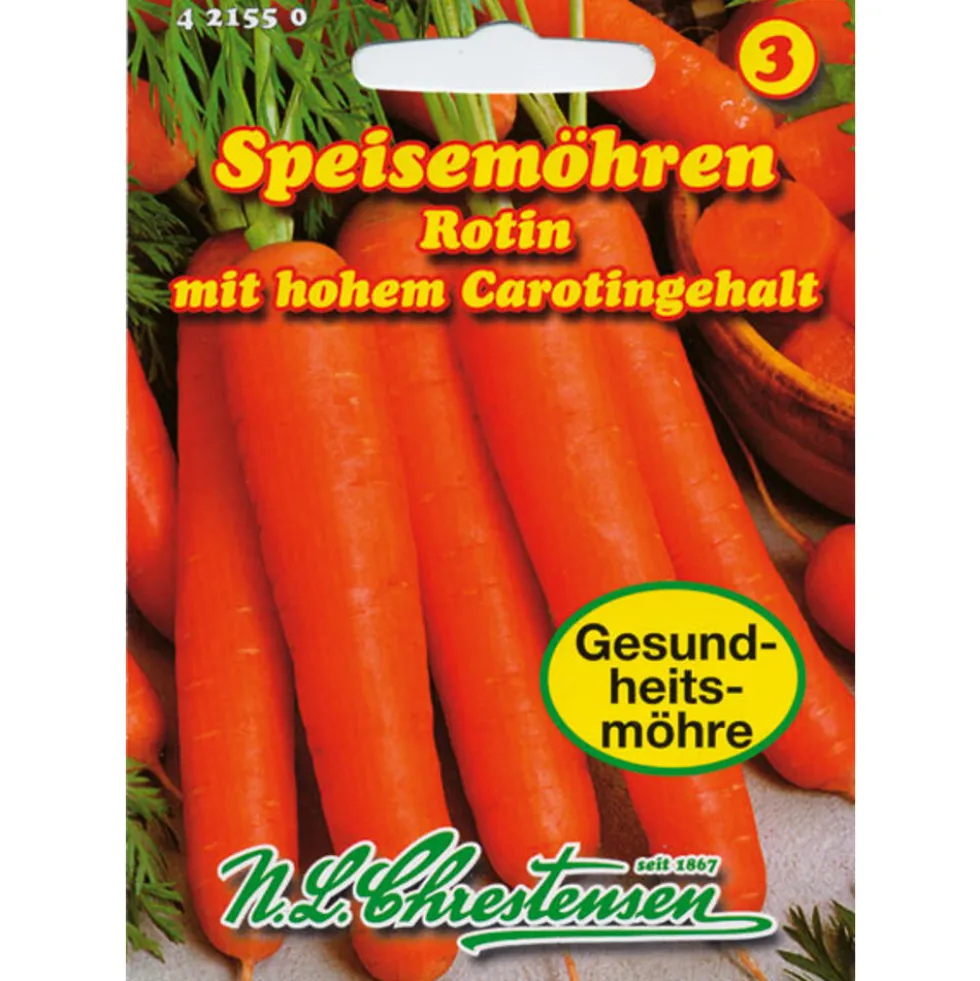 Saatgut Speisemöhre Rotin ca. 12-15 laufende Meter