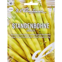 Saatgut Stangenbohne Goldelfe