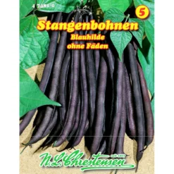 Saatgut Stangenbohnen Blauhilde ca. 15 Stangen
