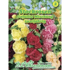 Saatgut Stockrosen gefüllt Mix ca. 25 Pflanzen