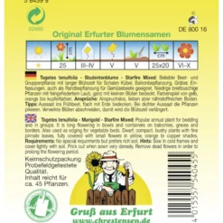 Saatgut Studentenblume Starfire-Mix ca. 45 Pflanzen