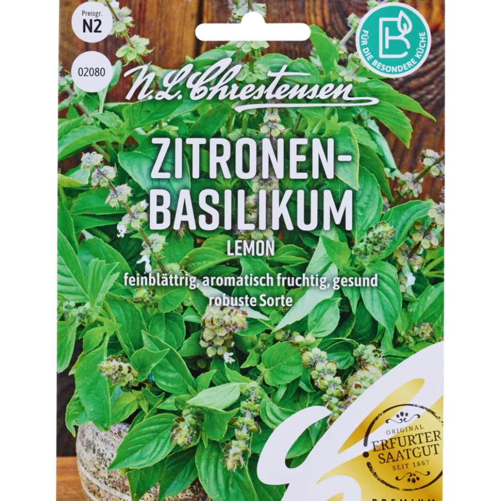 Saatgut Zitronen Basilikum Lemon