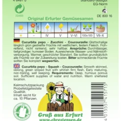 Saatgut Zucchini Cocozelle ca. 10 Pflanzen