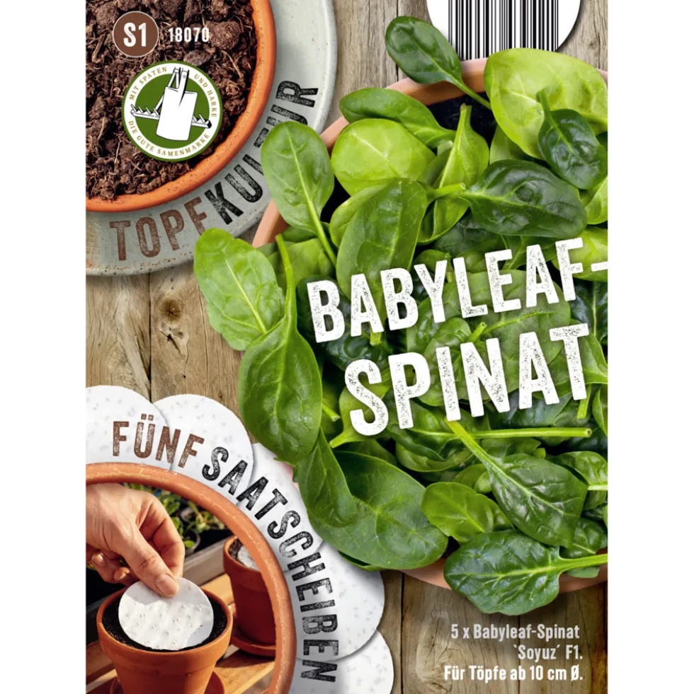 Saatscheiben Babyleaf-Spinat Soyuz F1 5 Scheiben