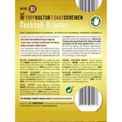 Saatscheiben Cocktail-Kräuter-Mix 5 Scheiben