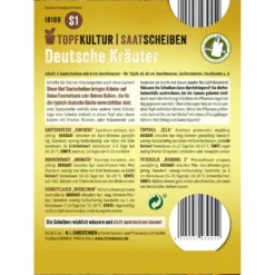 Saatscheiben Deutsche-Kräuter-Mix 5 Scheiben