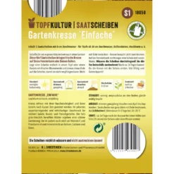 Saatscheiben einfache Gartenkresse 5 Scheiben