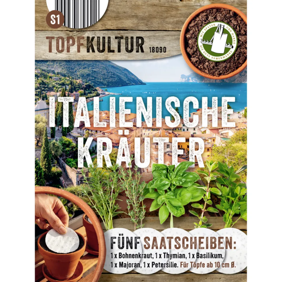 Saatscheiben Italienische-Kräuter-Mix 5 Scheiben