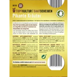 Saatscheiben pikanter Kräuter-Mix 5 Scheiben