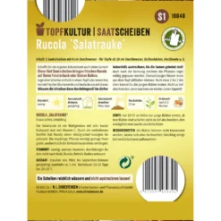 Saatscheiben Rucola „Salatrauke“ 5 Scheiben