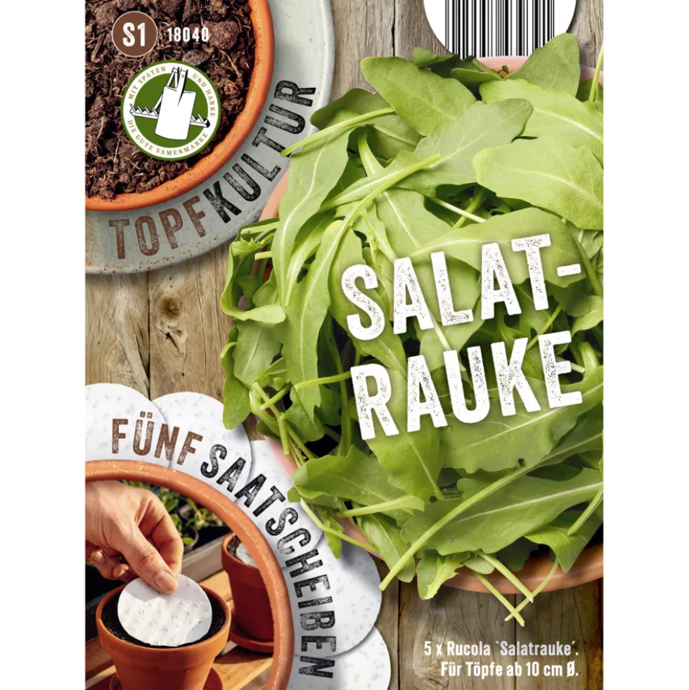 Saatscheiben Rucola „Salatrauke“ 5 Scheiben