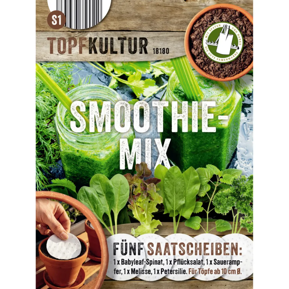 Saatscheiben Smoothie-Kräuter-Mix 5 Scheiben