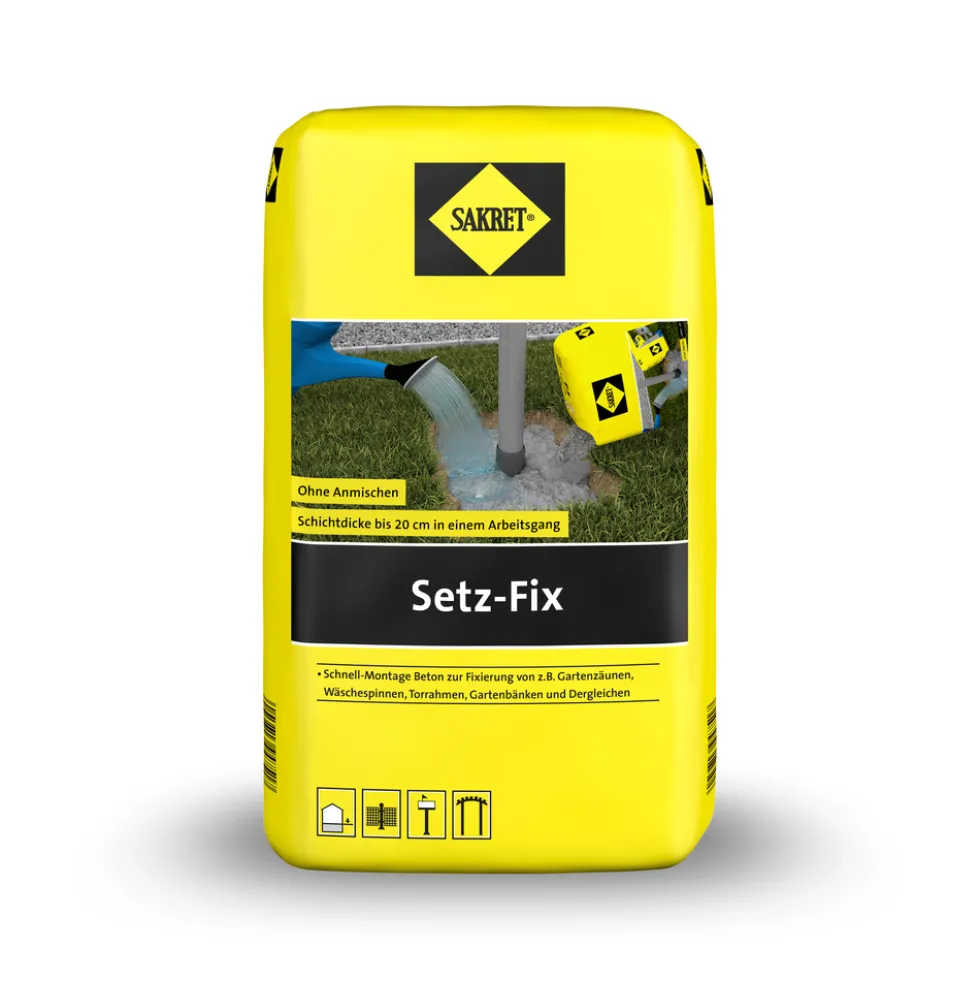 SAKRET Setz-Fix Montagebeton schnellhärtend 25kg