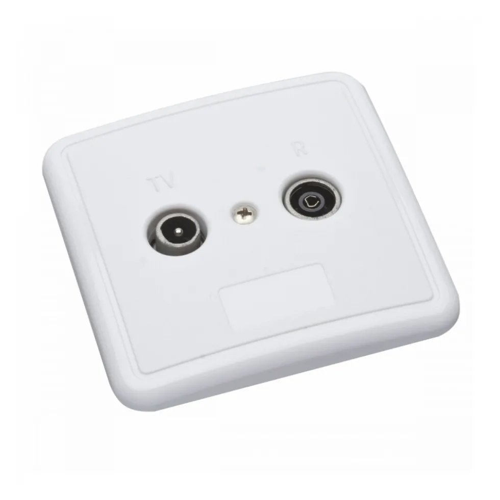 SAT Antennensteckdose digital Radio/TV/DVB-T weiß Unterputz Antennendose