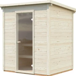 Sauna "Cubic" 2,6 m² inkl. Ofen 6 kW