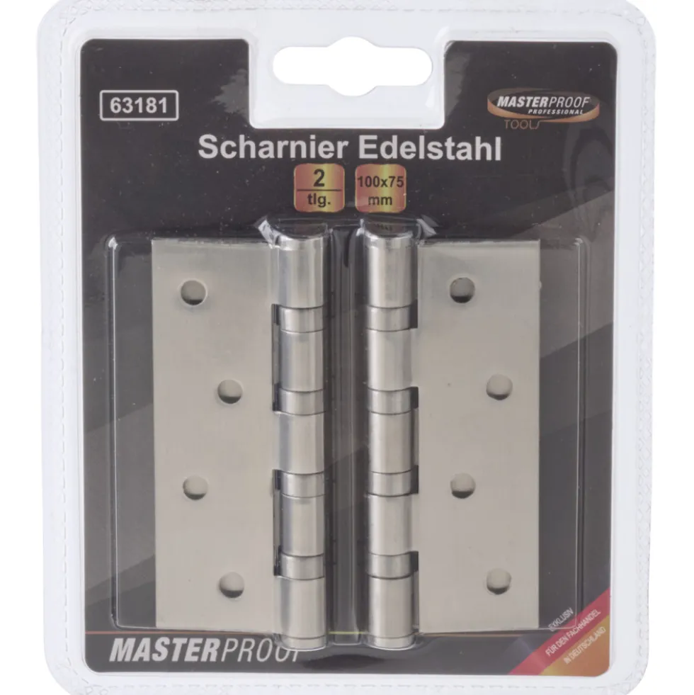 Scharnier Edelstahl 98x72 mm 2 Stück
