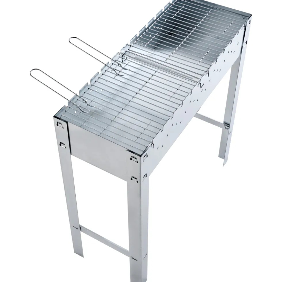 Schaschlikgrill mit Grillspießen