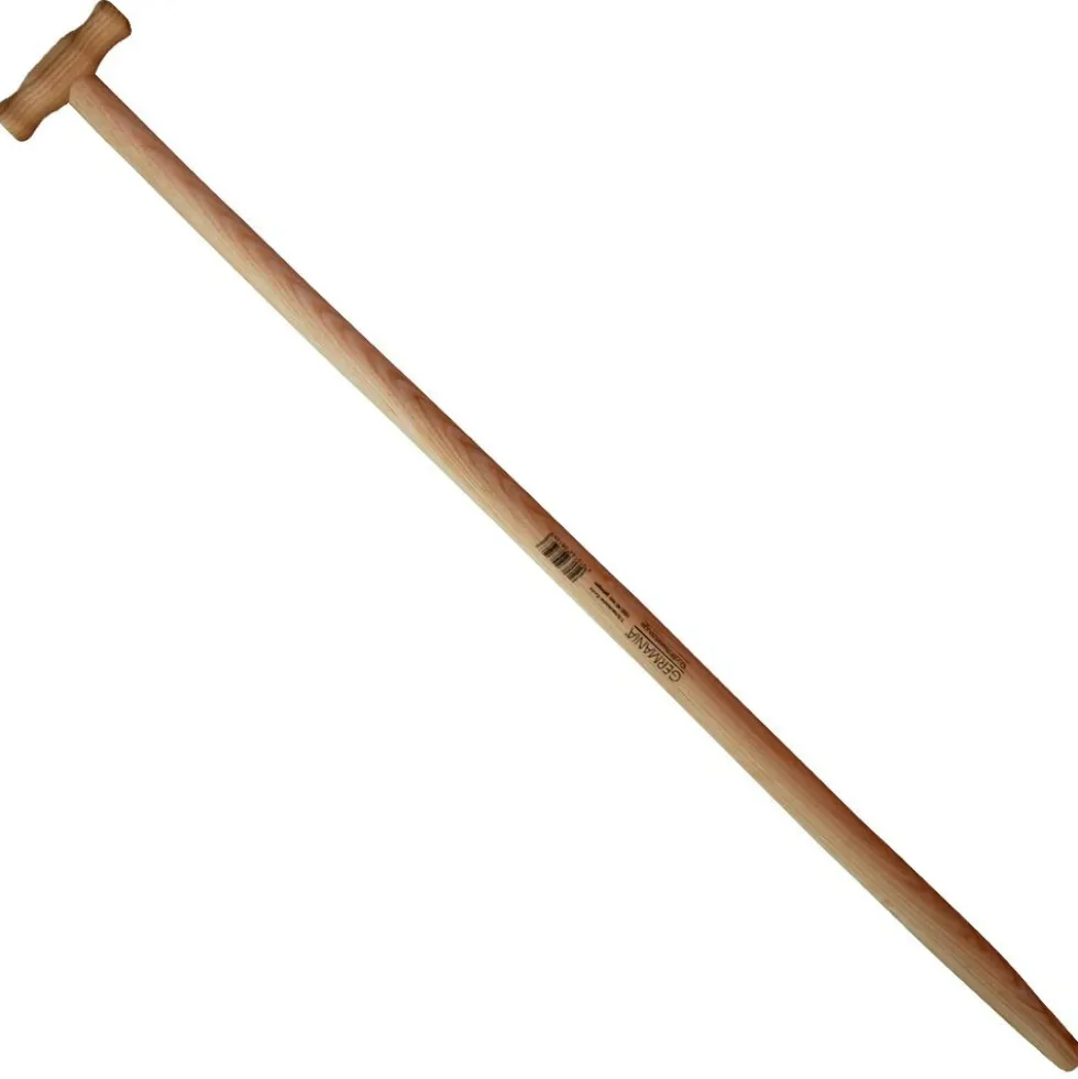 Schaufelstiel Esche 120cm gebogen mit T-Griff