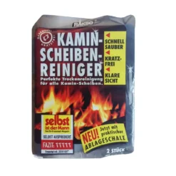 Scheibenreiniger-Schwamm-Set 2 Stück für Kaminscheiben