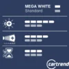 Scheinwerferlampe H7 Mega White 12V 55W, 2 Stück
