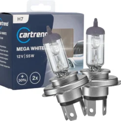 Scheinwerferlampe H7 Mega White 12V 55W, 2 Stück