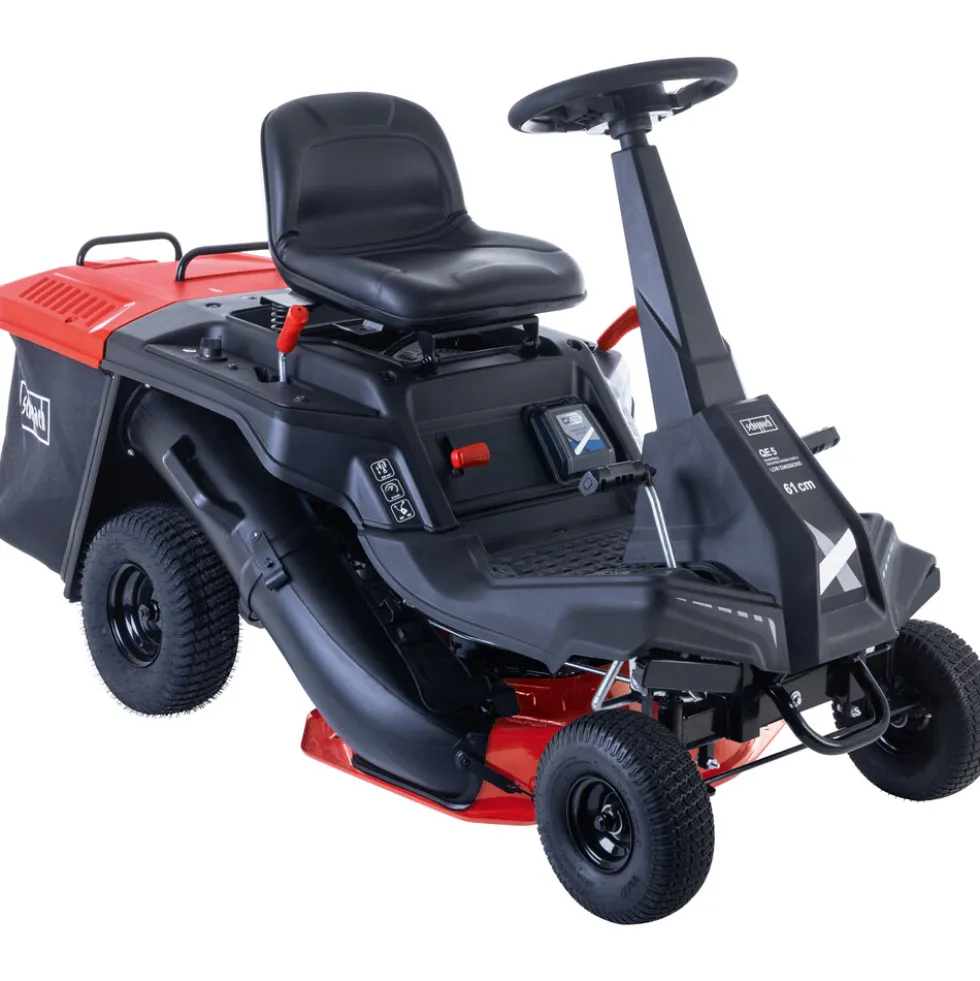 Scheppach Benzin-Aufsitzrasenmäher MR200-61 LT und Akku-Rasentrimmer im Set