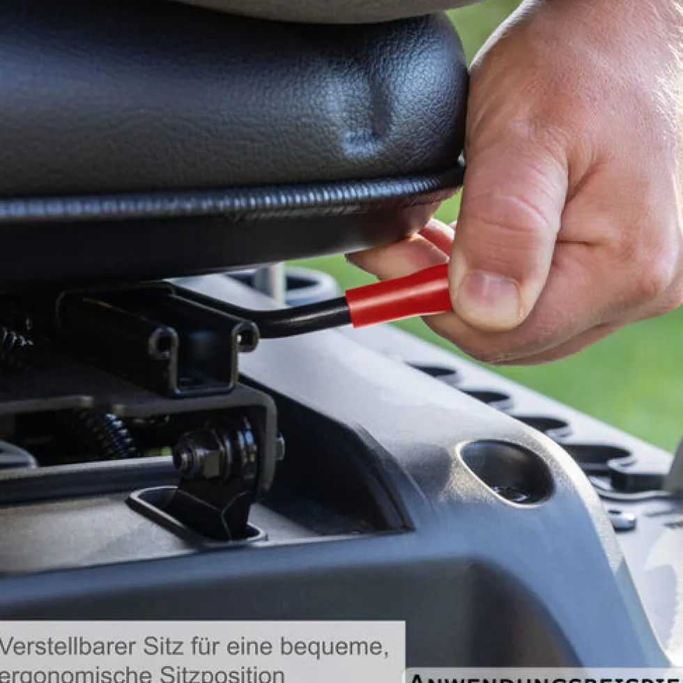 Scheppach Benzin-Aufsitzrasenmäher MR200-61 LT und Akku-Rasentrimmer im Set