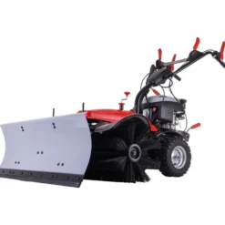 Scheppach Benzin-Kehrmaschine SC2200PE mit Sammelbehälter und Schneeschild