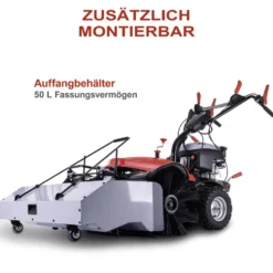 Scheppach Benzin-Kehrmaschine SC2200PE mit Sammelbehälter und Schneeschild