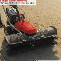 Scheppach Benzin-Kehrmaschine SC2200PE mit Sammelbehälter und Schneeschild