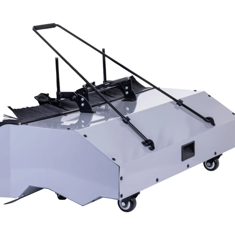 Scheppach Benzin-Kehrmaschine SC2200PE mit Sammelbehälter und Schneeschild