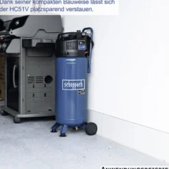Scheppach Kompressor HC51V (senkrecht), 50 Liter, 10 bar