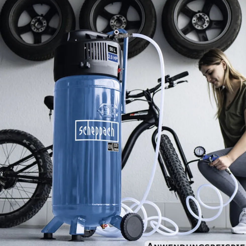 Scheppach Kompressor HC51V (senkrecht), 50 Liter, 10 bar