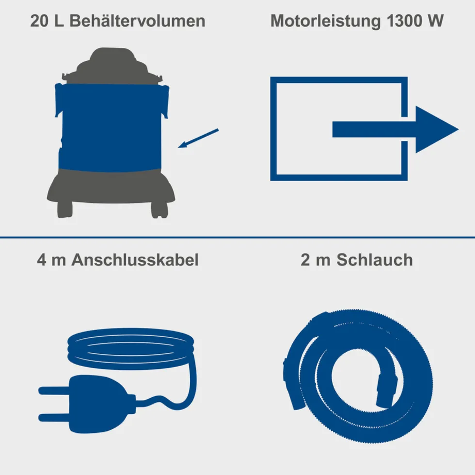 Scheppach Nass- / Trockensauger NTS20 / VC20