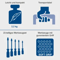 Scheppach Werkzeugtasche TC24, 23-teilig
