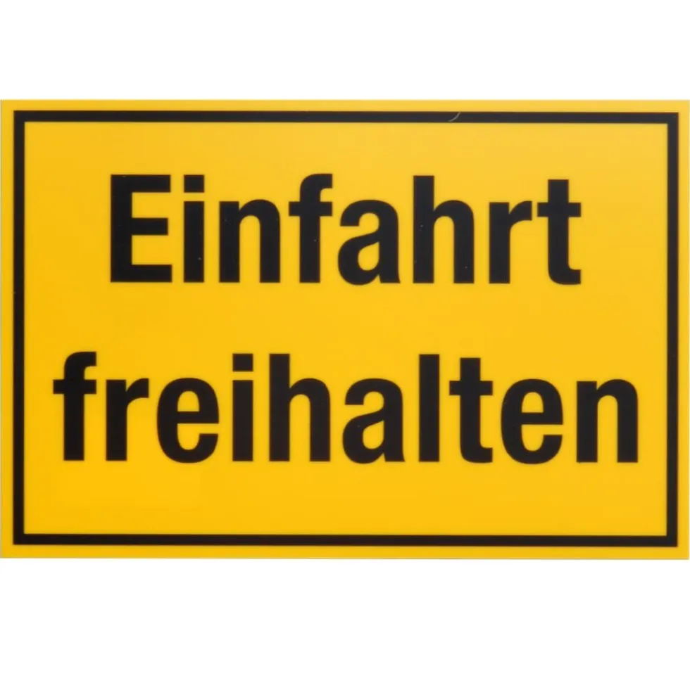 Schild Einfahrt freihalten 300 x 200 mm