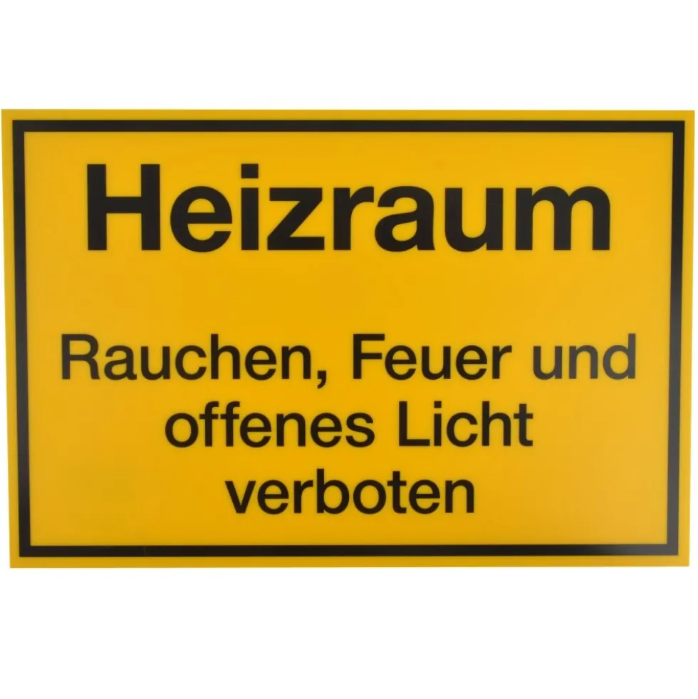 Schild Heizraum 300 x 200 mm