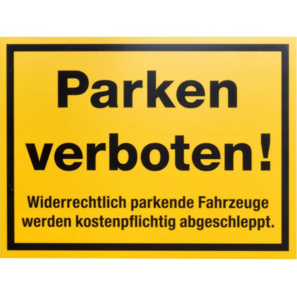 Schild Parken verboten 400 x 300 mm