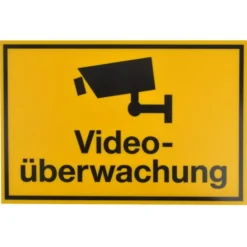 Schild Videoüberwachung 300 x 200 mm