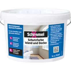 SchimmelX Schutzfarbe Wand und Decke 2,5 Liter, weiß
